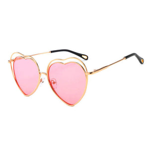 Beckah Shae Heart Shaped Glasses inspired by Put Your Love Glasses On in pink.