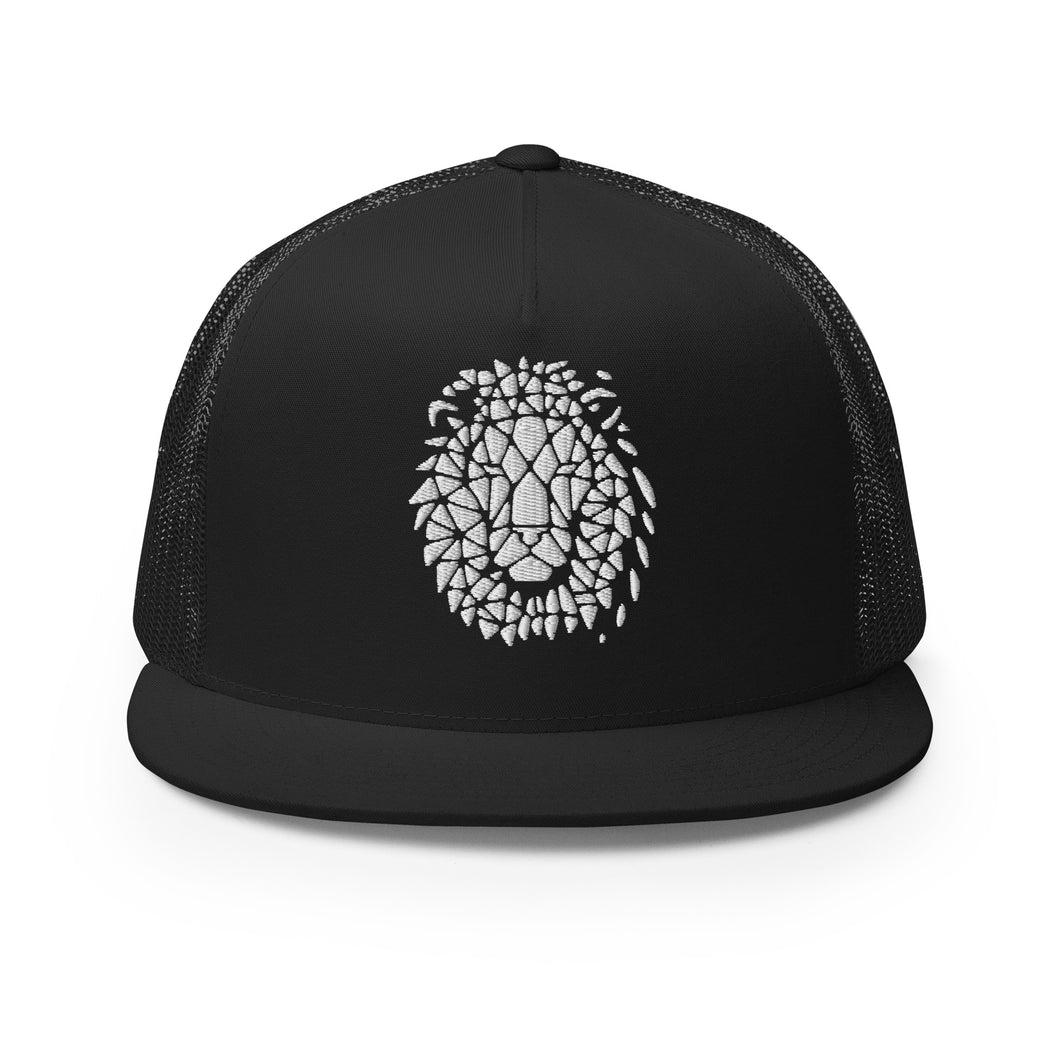 Beckah Shae Lion Trucker Hat Embossed Design