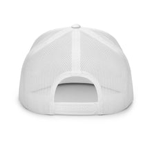 Load image into Gallery viewer, Beckah Shae Lion Trucker Hat Embossed Design Snap Back White