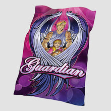 Load image into Gallery viewer, Angel Blankets, from The Angel Foundation, aims to provide families with special blankets and prayers that offer physical, mental, and spiritual comfort. These blankets are made of soft fleece and feature magnificent angel designs. The patterns include strong affirmations to uplift those who receive them. Size 84&quot; x 54&quot;