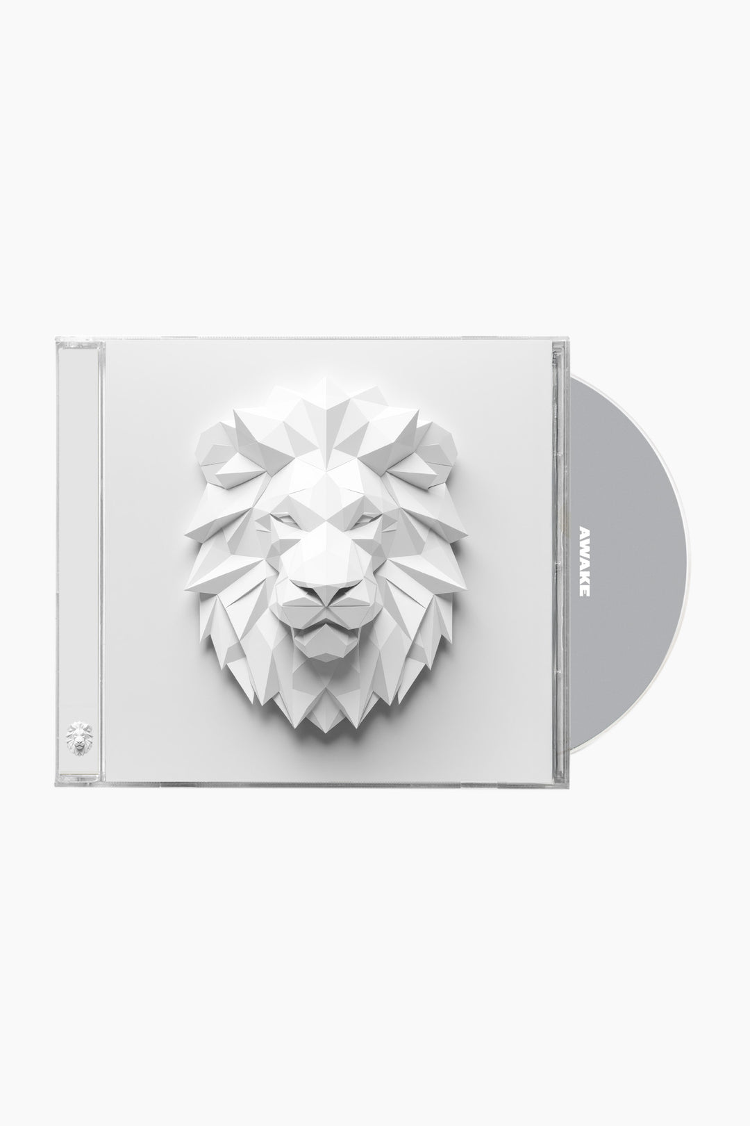 Beckah Shae Awake CD cover with a white lion head design on a white background