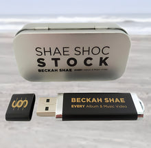 Load image into Gallery viewer, Beckah Shae&#39;s entire music catalog all on one USB Thumb Drive Stick. Includes every released song, unreleased song, music video, and cover.