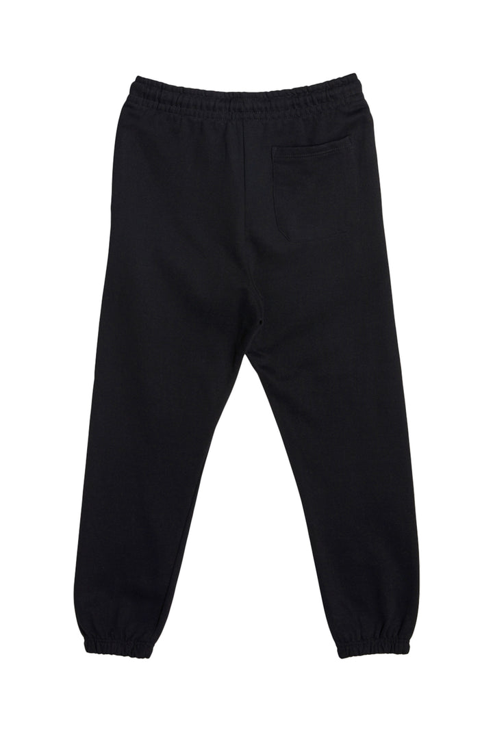 Black sweatpants on a white background