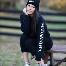 Load image into Gallery viewer, Beckah Shae&#39;s Maranatha Hoodie in Black Amen Yes I am coming soon.